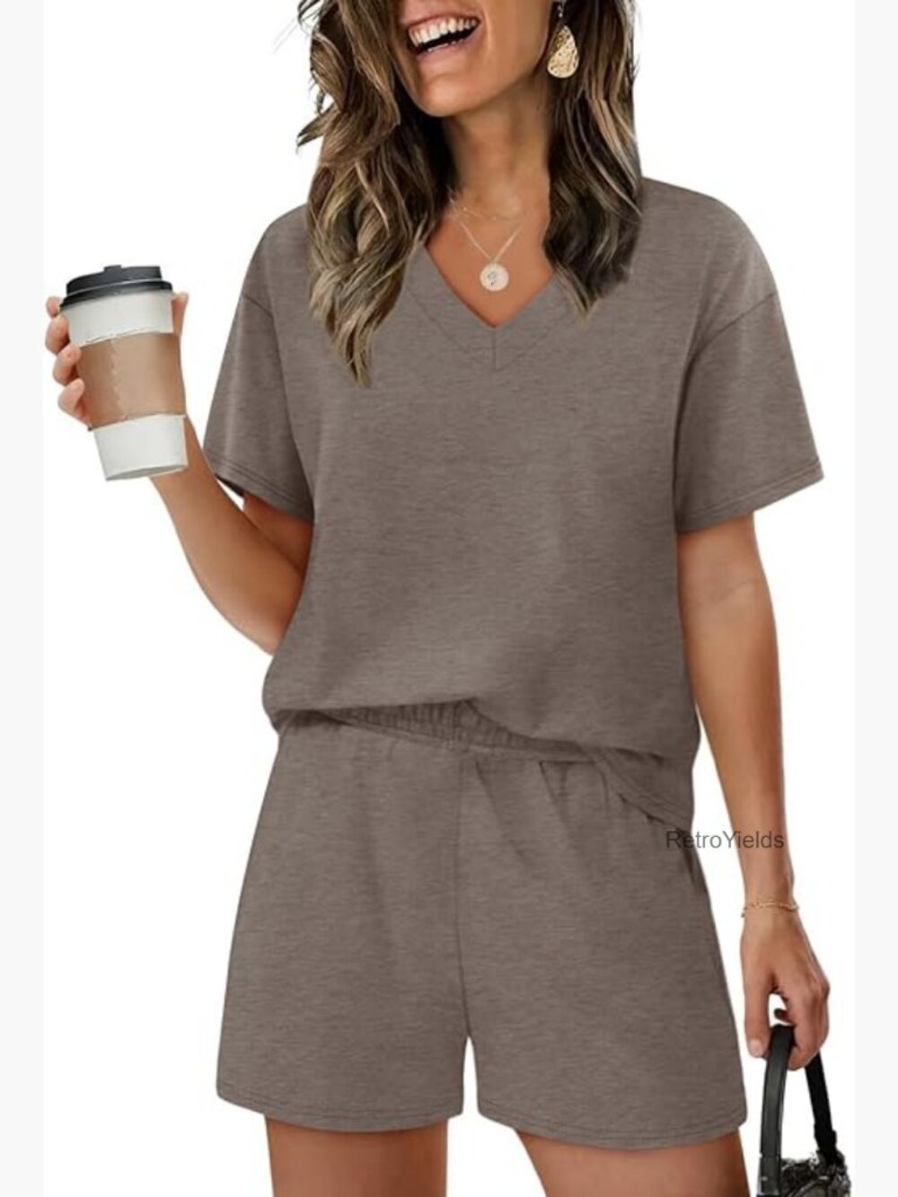 Women's Lounge Set Shorts Pajamas 2 Piece Summer Sleepwear Vacation Outfits